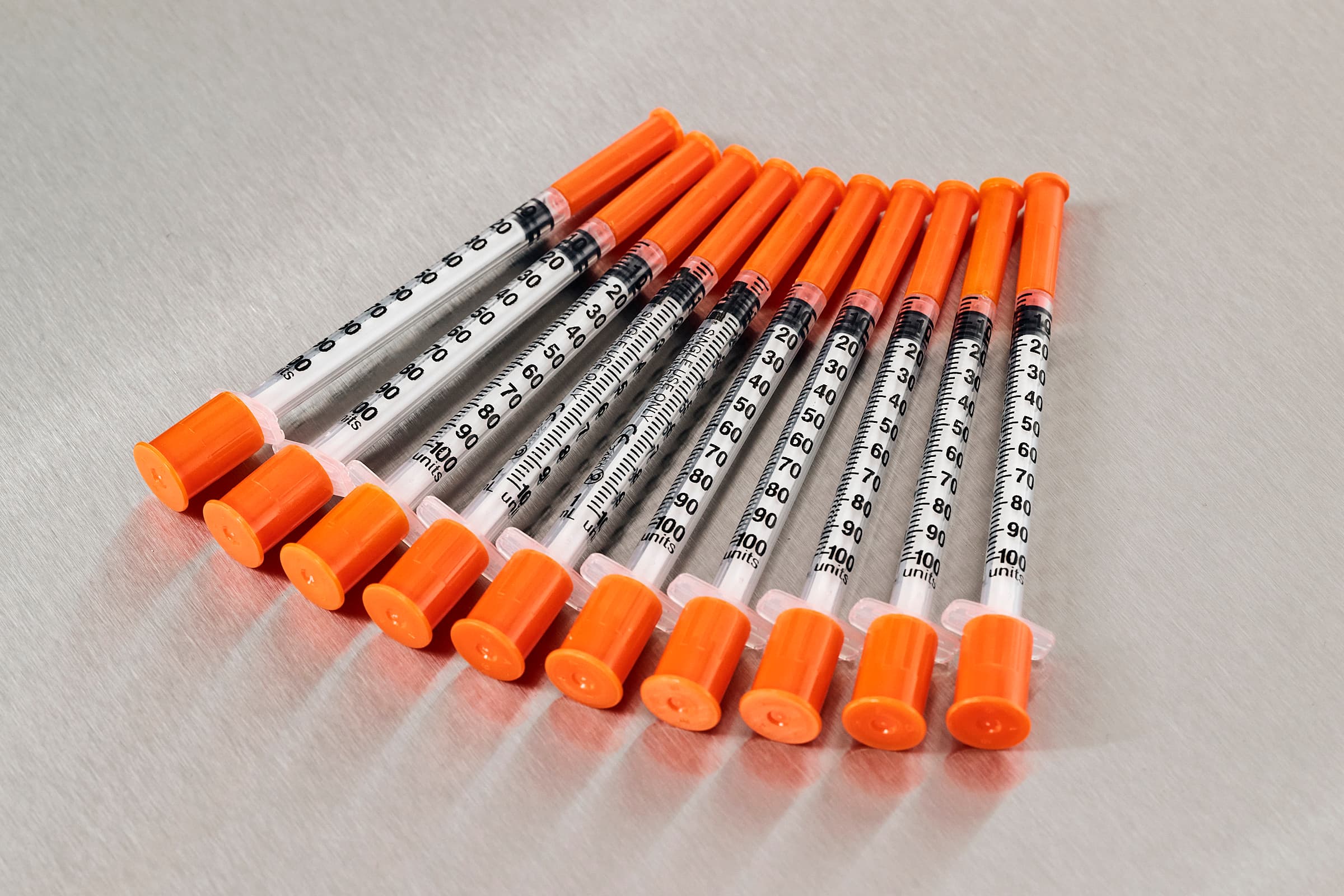 Insulin Syringes. Pack of 10.